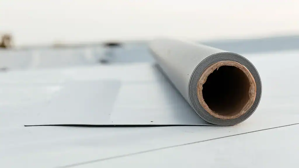 Roll of single-ply roofing membrane