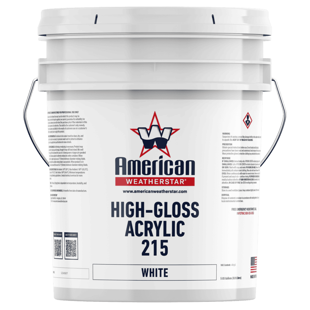 High-Gloss Acrylic 215 5 gallon bucket