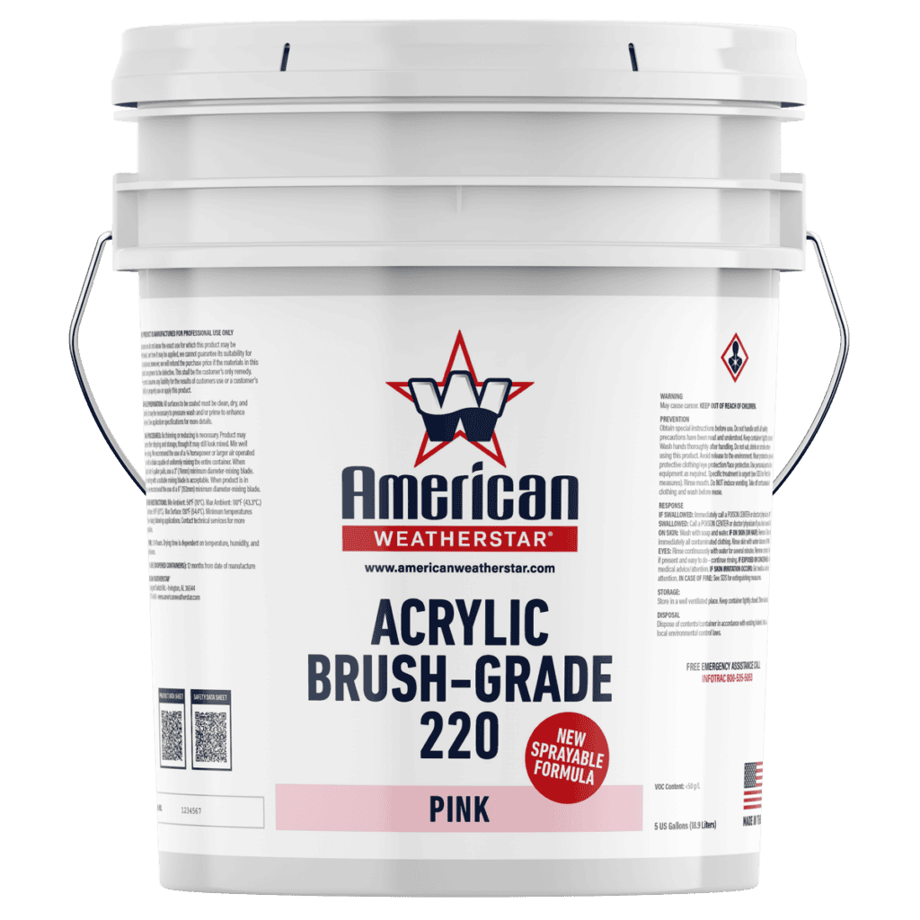 Acrylic Brush-Grade 220 5 gallon bucket