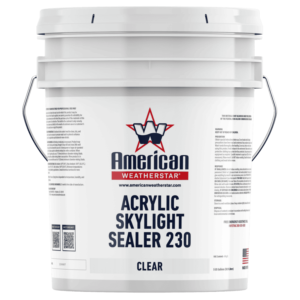 Acrylic Skylight Sealer 230 5 gallon bucket