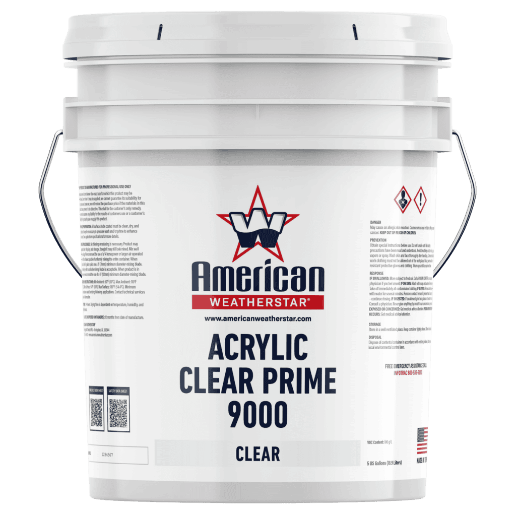 Acrylic Clear Prime 9000 5 gallon bucket