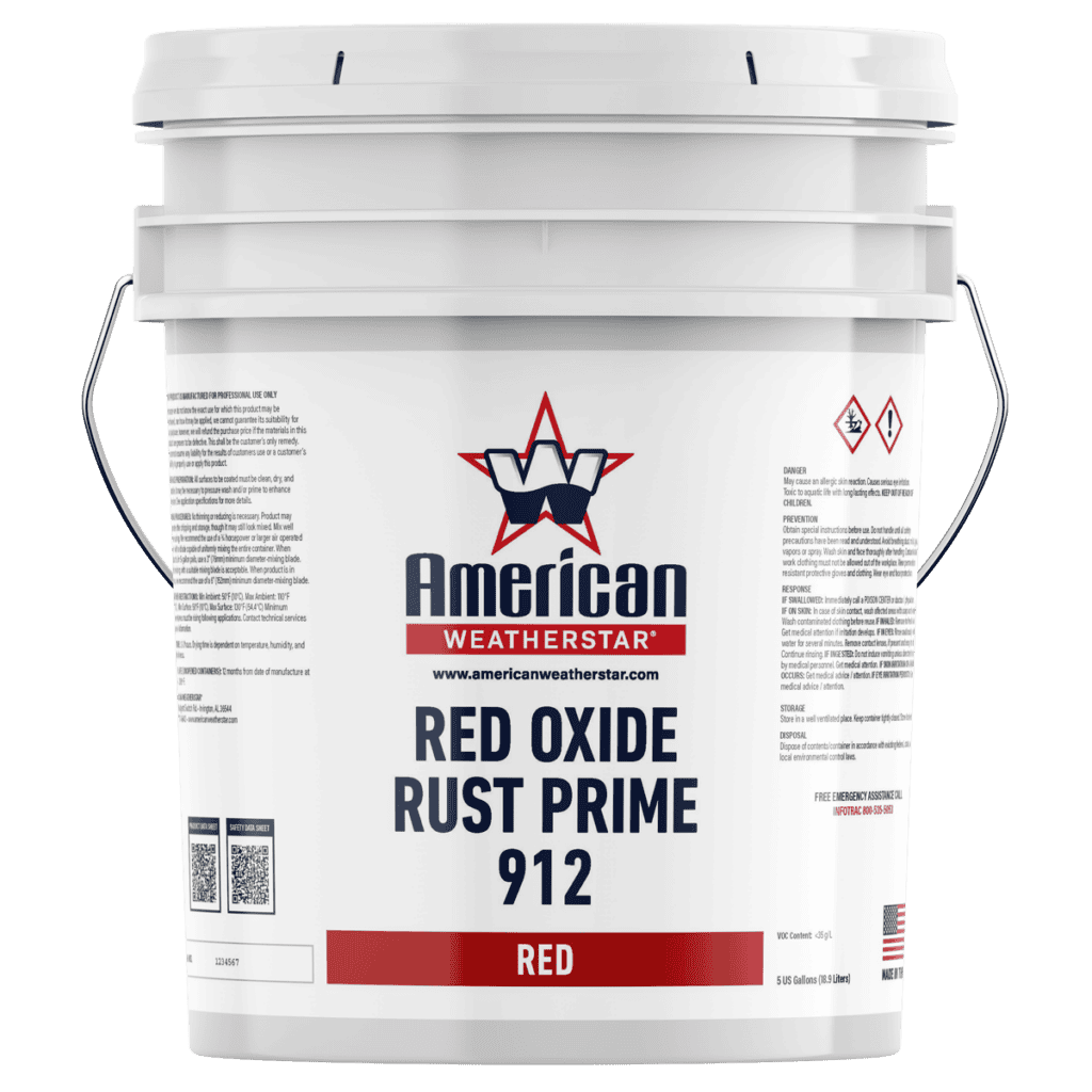 Red Oxide Rust Prime 912 5 gallon bucket
