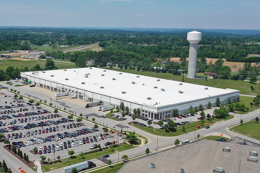 TPO commercial roof coating system, applied to enhance the roof's durability, improve energy efficiency, and provide long-term protection against weathering.