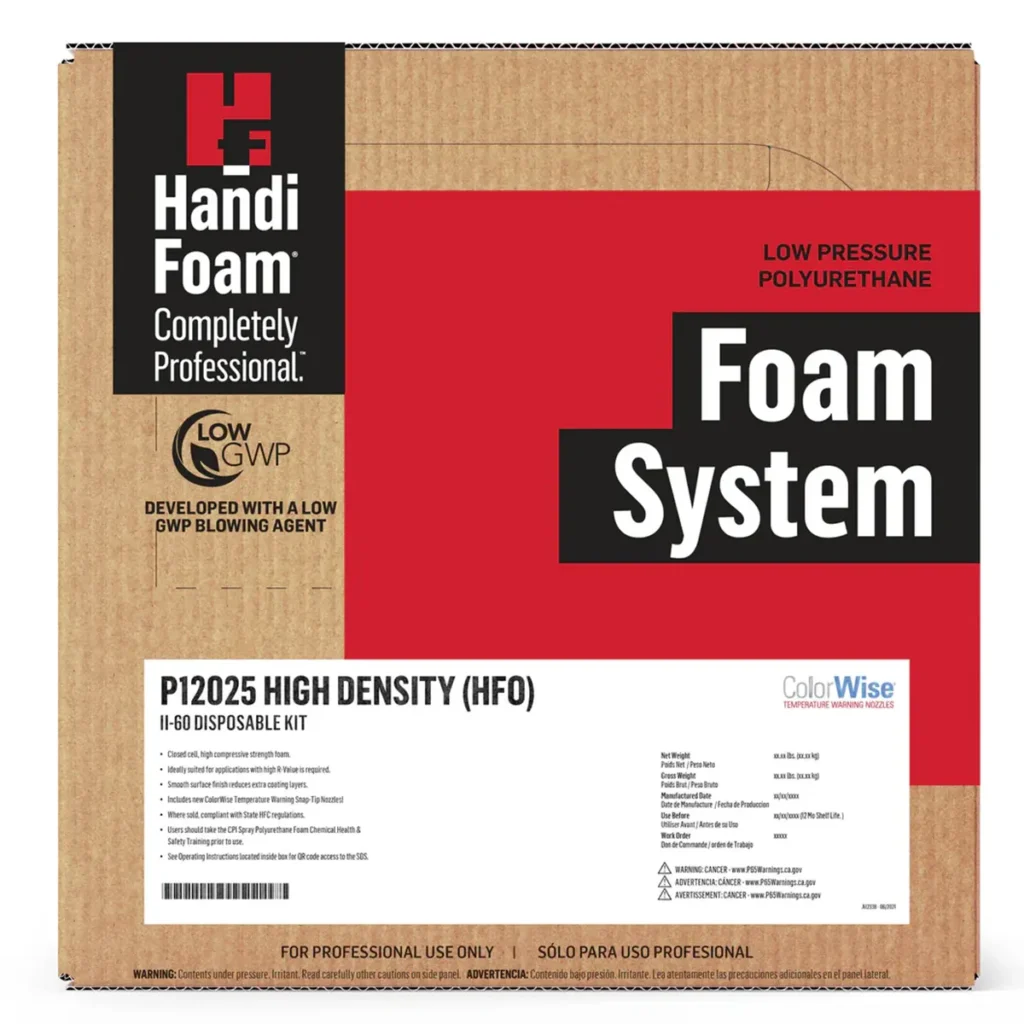 High-density spray foam kit