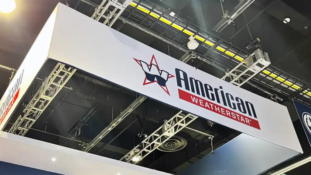 American WeatherStar hanging sign