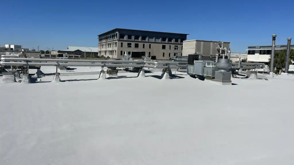 Spray foam roofing system