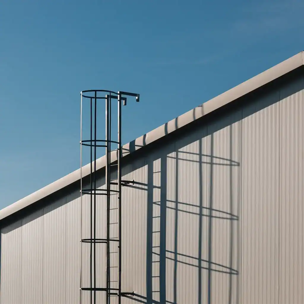 Roof access ladder